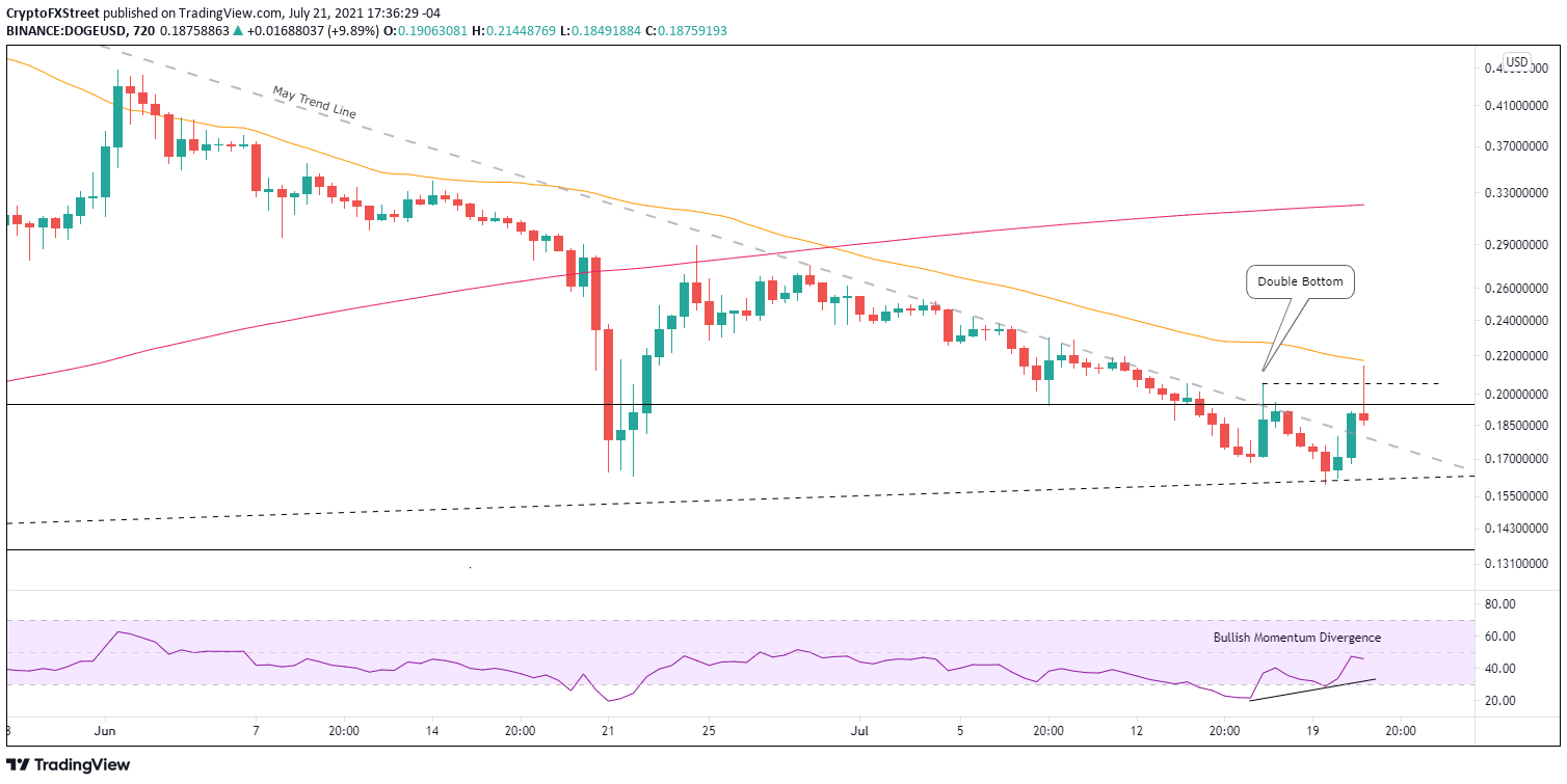 DOGE/USD 12-hour chart