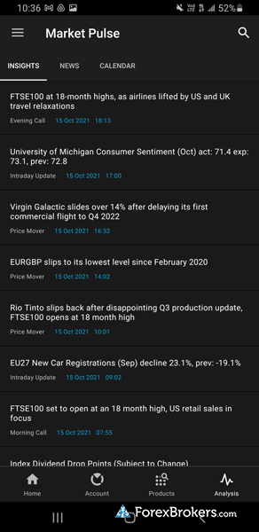 CMC Markets Next Generation app news headlines