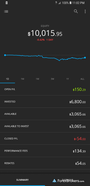 Darwinex mobile app