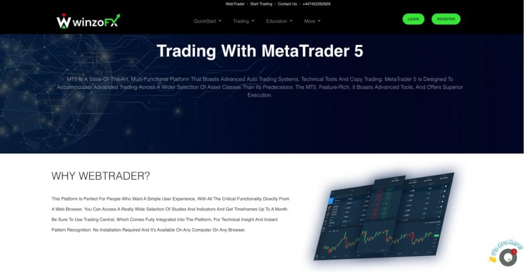 WinzoFx Trading Software